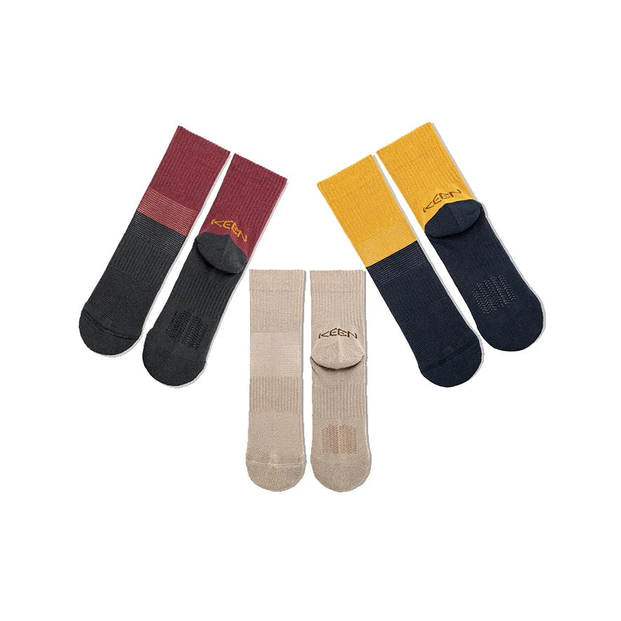 KEEN WA-SHI SOCKS QUARTER - MUSTARD/NAVY