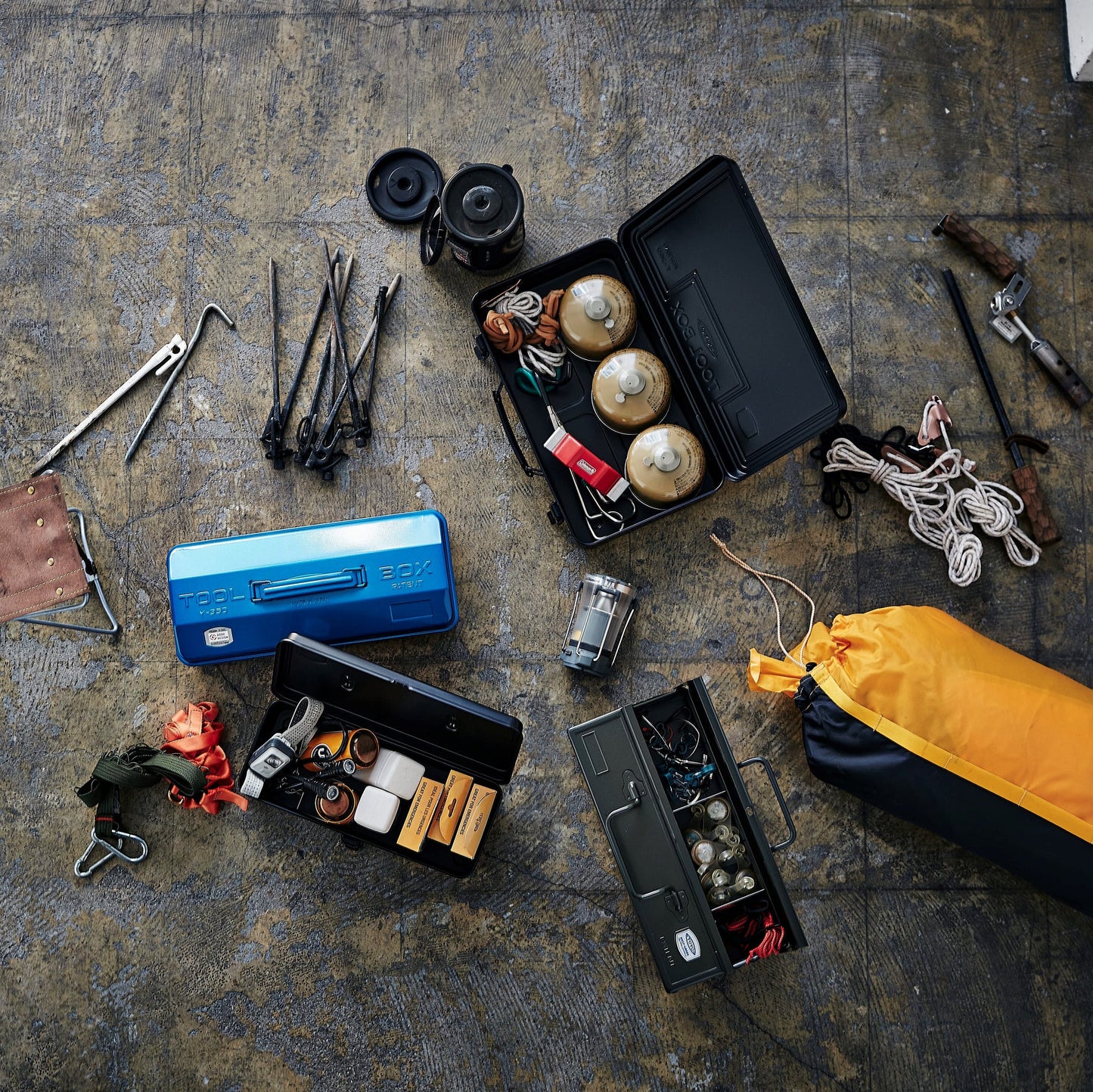 TOYO CANTILEVER TOOLBOX ST-350 MG MOSS GREEN