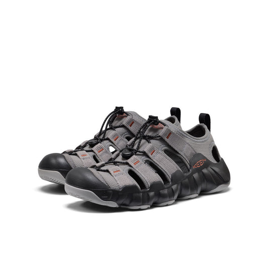 KEEN MEN'S HYPERPORT H2 SANDAL - STEEL GREY/BURNT BRICK