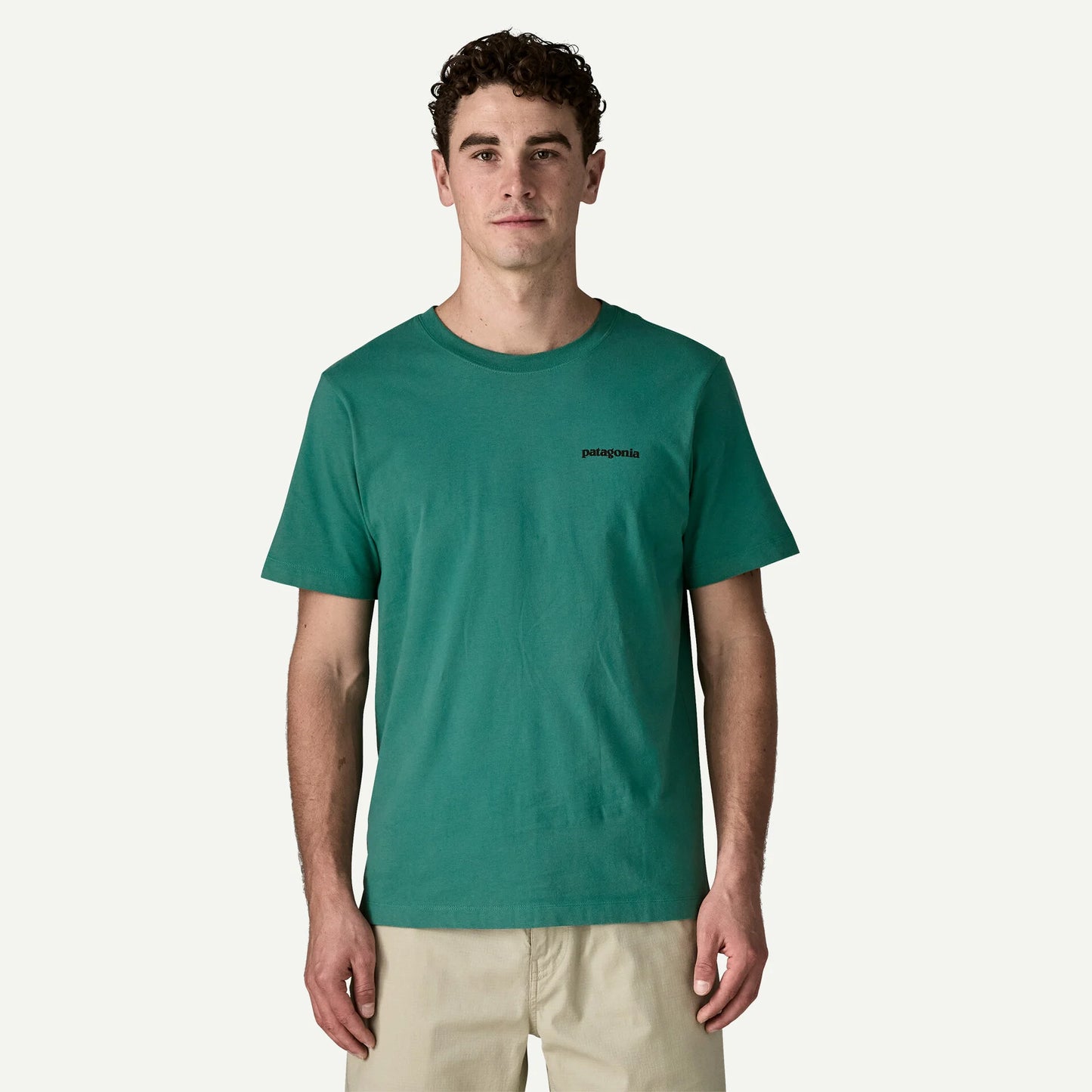 PATAGONIA M'S P-6 LOGO T-SHIRT - UNDYED NATURAL