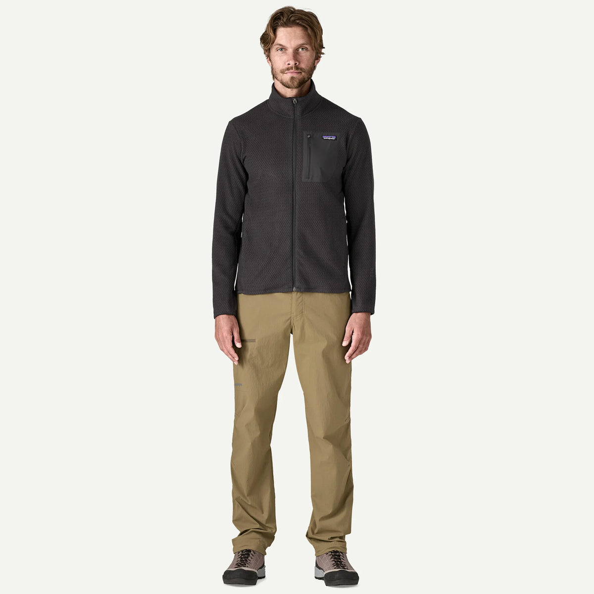 PATAGONIA M'S R1 AIR JKT - COAL ORANGE