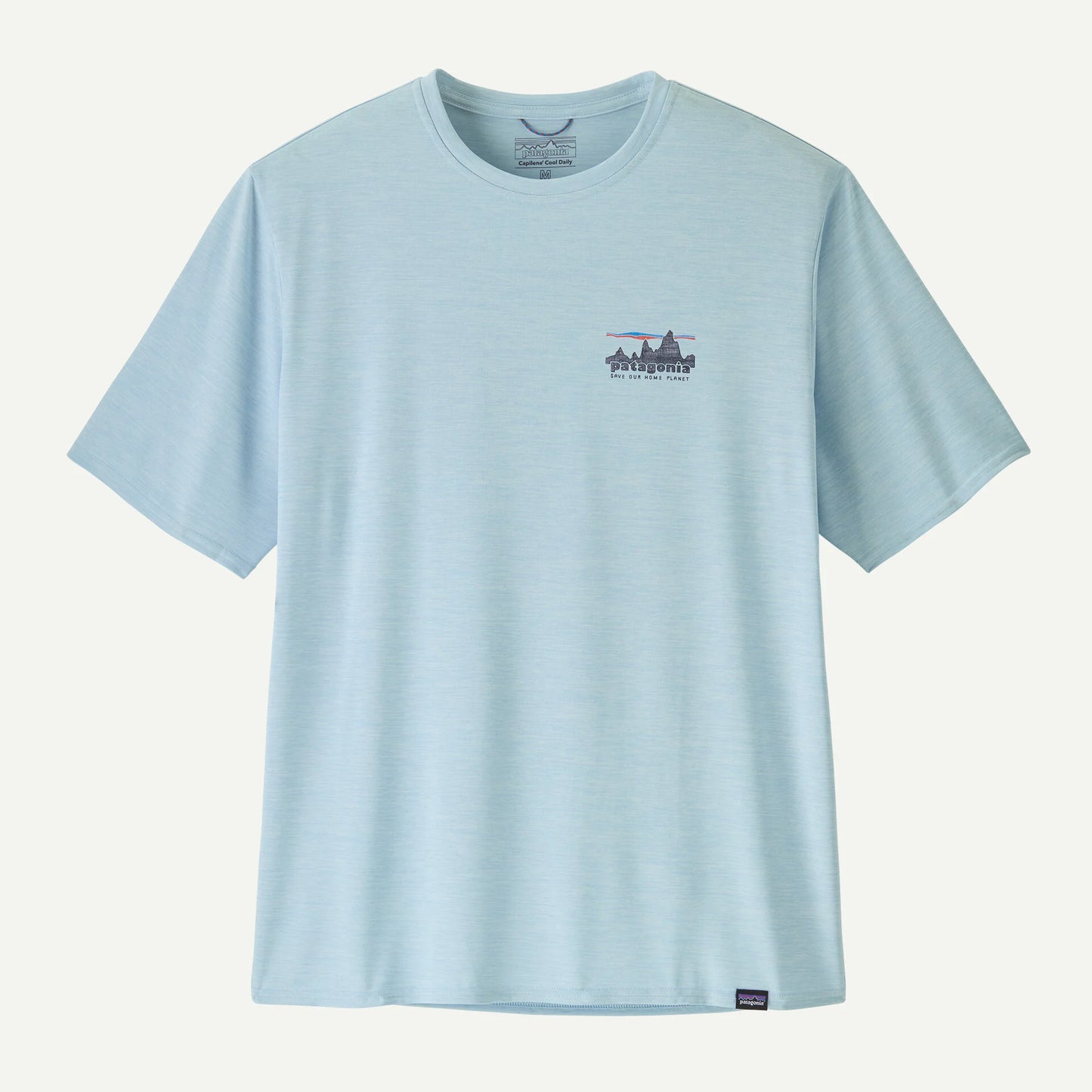 PATAGONIA M'S CAP COOL DAILY GRAPHIC SHIRT - '73 SKYLINE: FLECK BLUE
