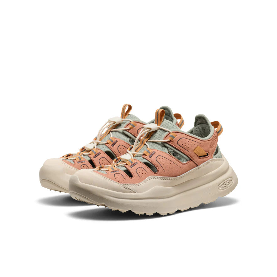 KEEN WOMEN'S WK450 SANDAL - CORK/ICEBERG GREEN