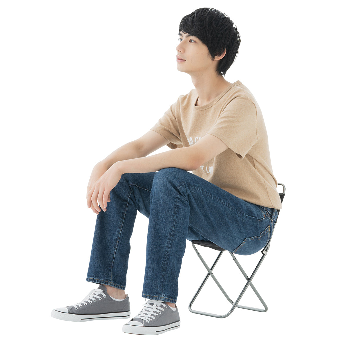 LOGOS 7075 TREKKING CHAIR WITH BACKREST GRAY