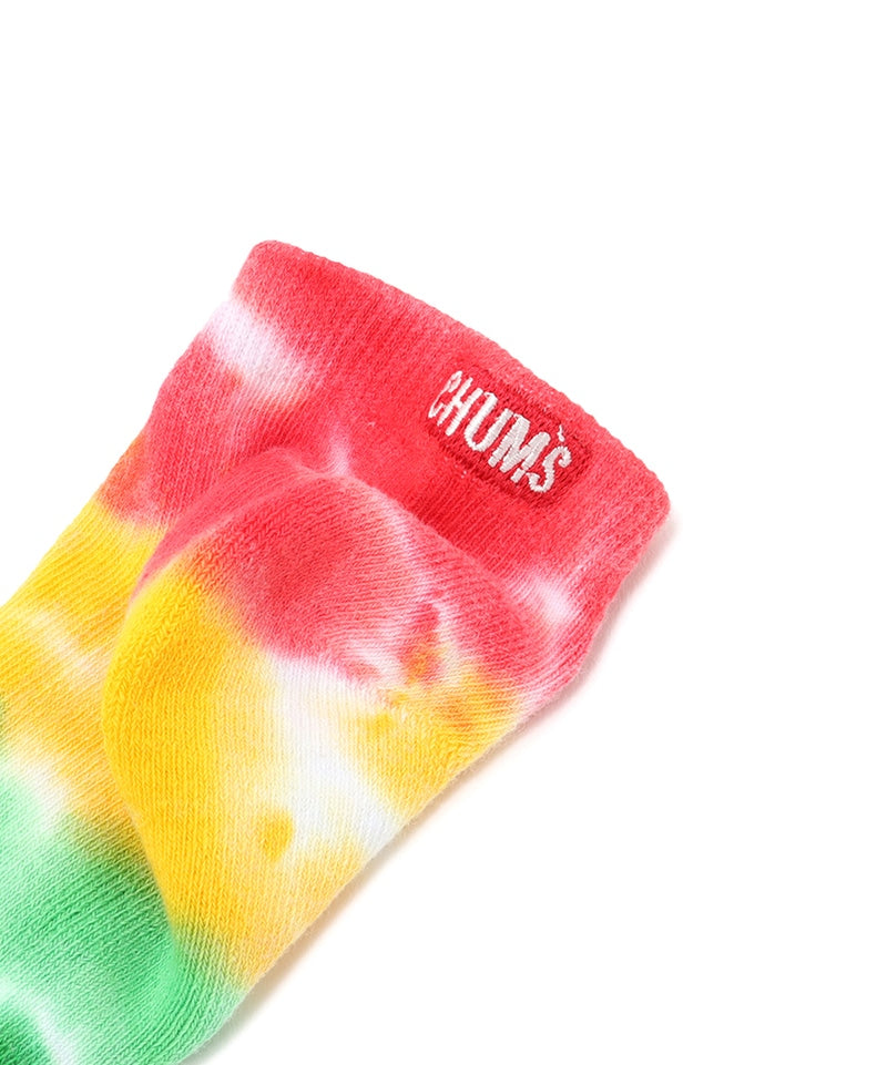 CHUMS BADGE LOGO TIE-DYE ANKLE SOCKS