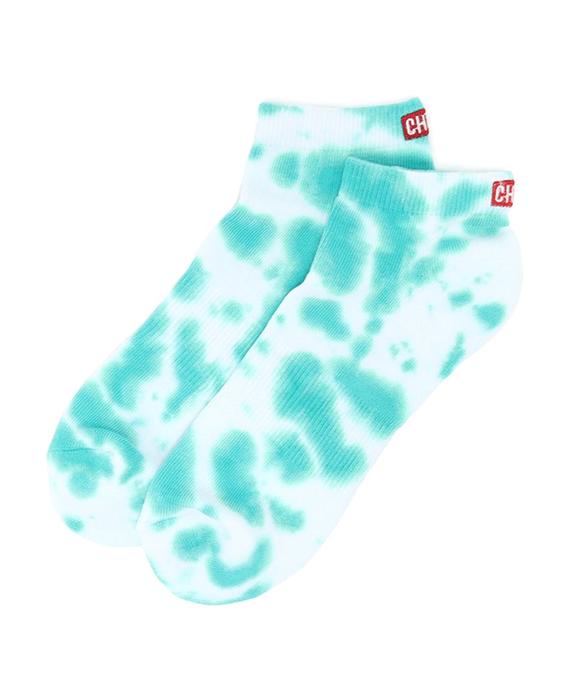 CHUMS BADGE LOGO TIE-DYE ANKLE SOCKS