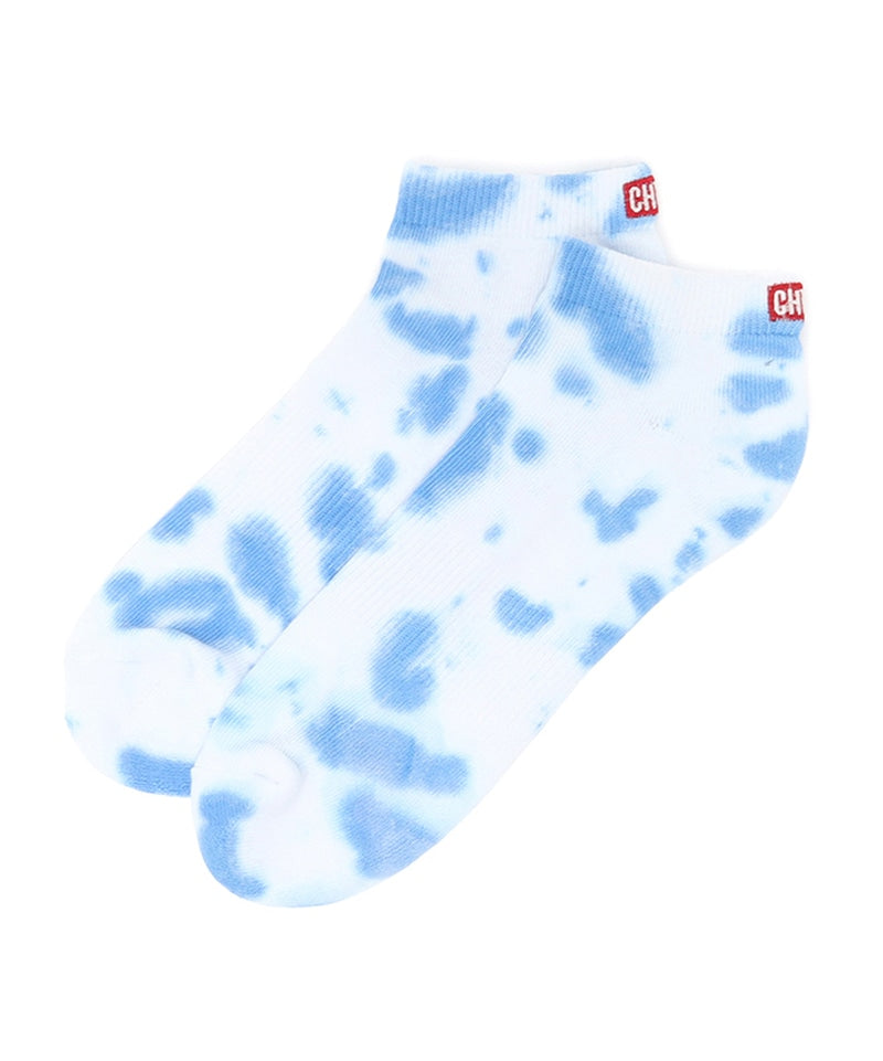 CHUMS BADGE LOGO TIE-DYE ANKLE SOCKS