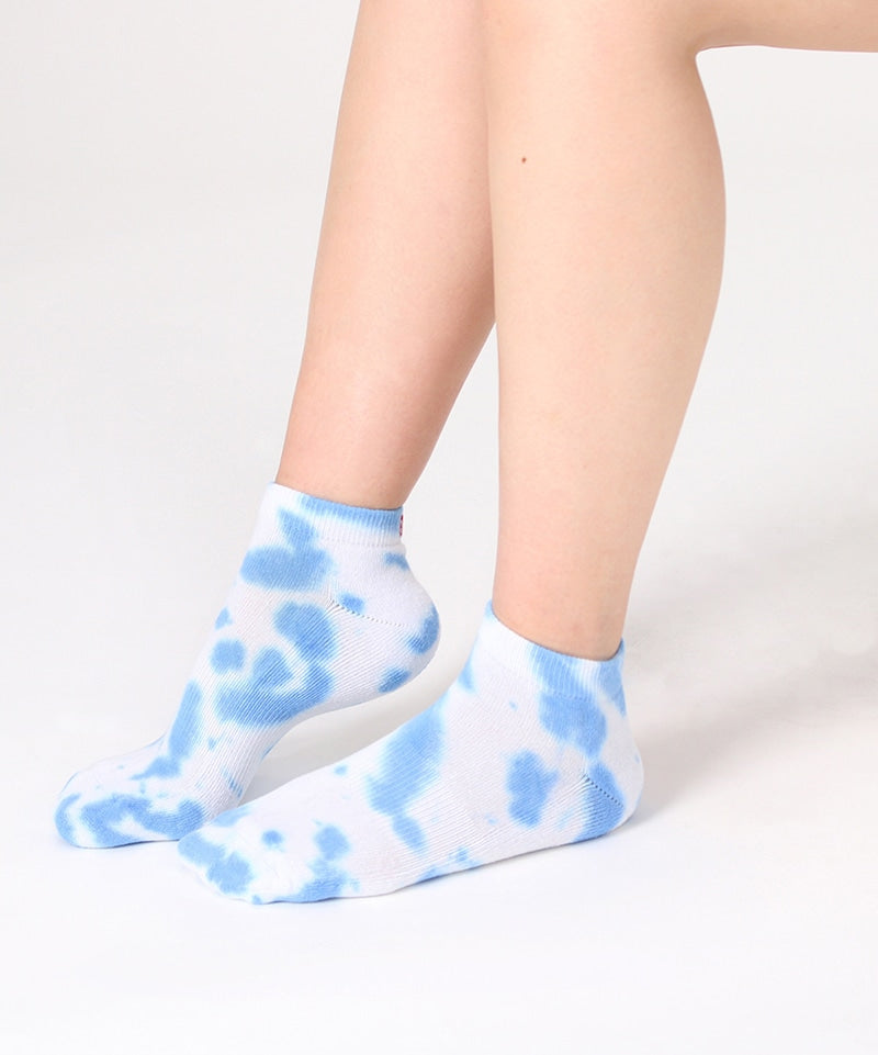 CHUMS BADGE LOGO TIE-DYE ANKLE SOCKS