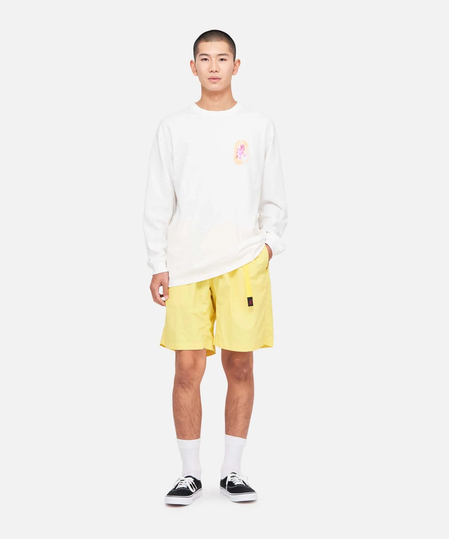 GRAMICCI THUMBPRINT LS TEE WHITE