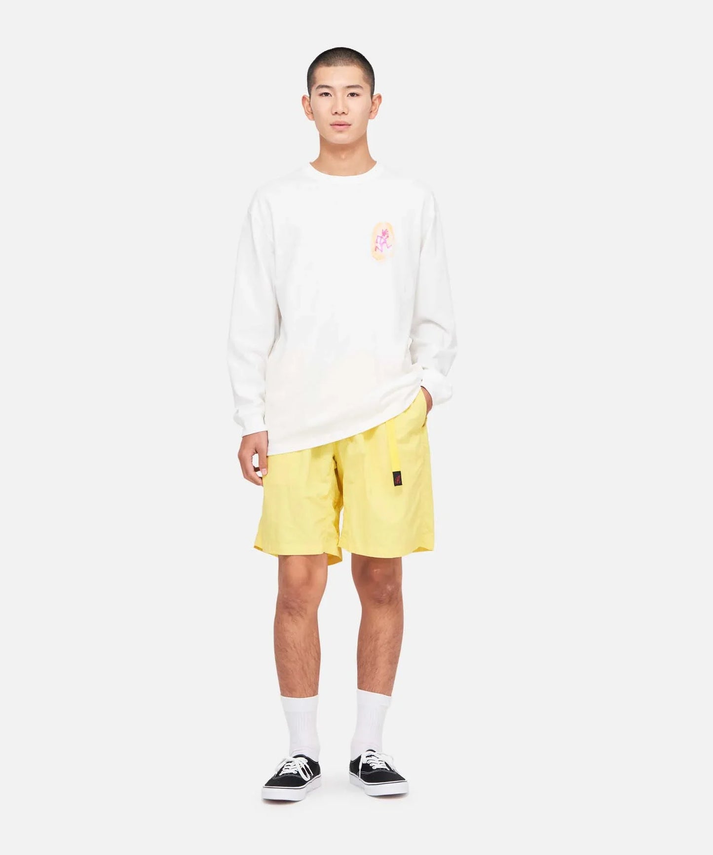 GRAMICCI THUMBPRINT LS TEE WHITE