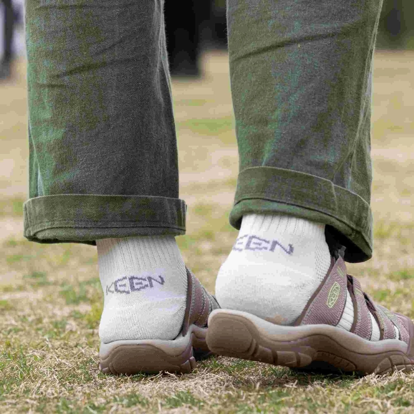 KEEN WA-SHI SOCKS QUARTER - WHITE