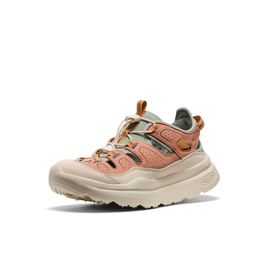KEEN WOMEN'S WK450 SANDAL - CORK/ICEBERG GREEN