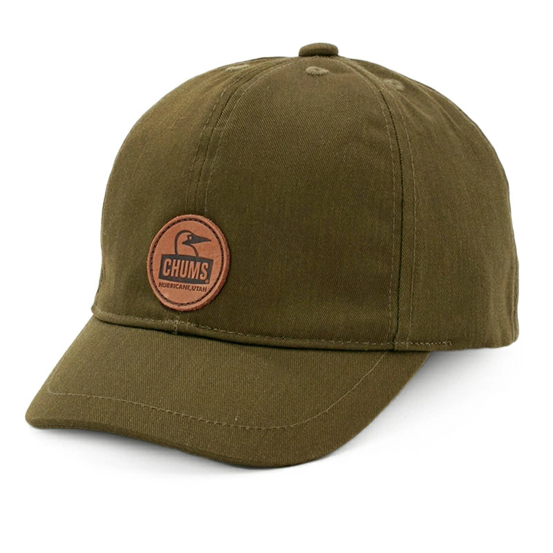 CHUMS LEATHER PATCHED CAP