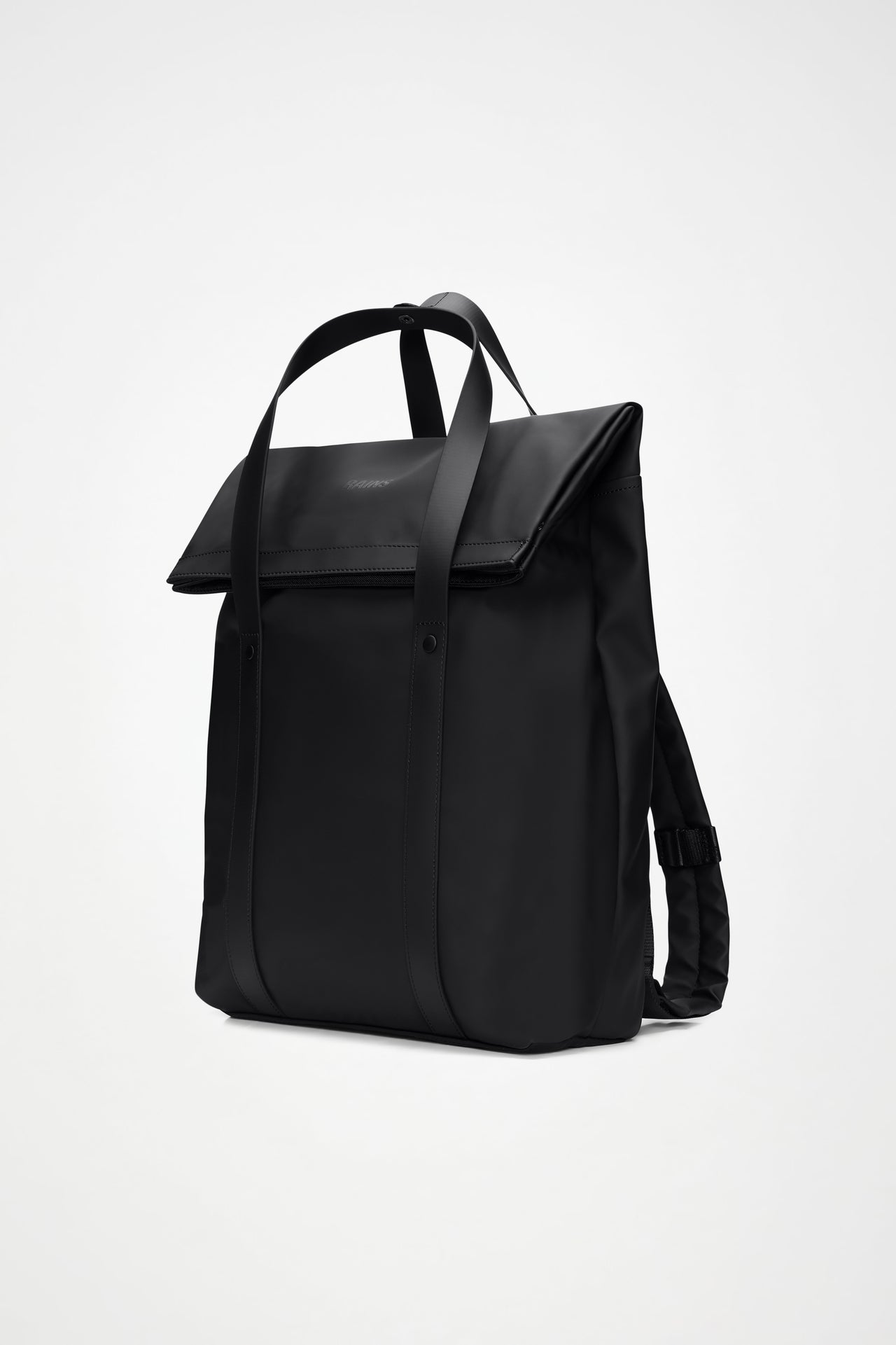 RAINS 2 WAY TOTE BACKPACK W3 BLACK GRAIN