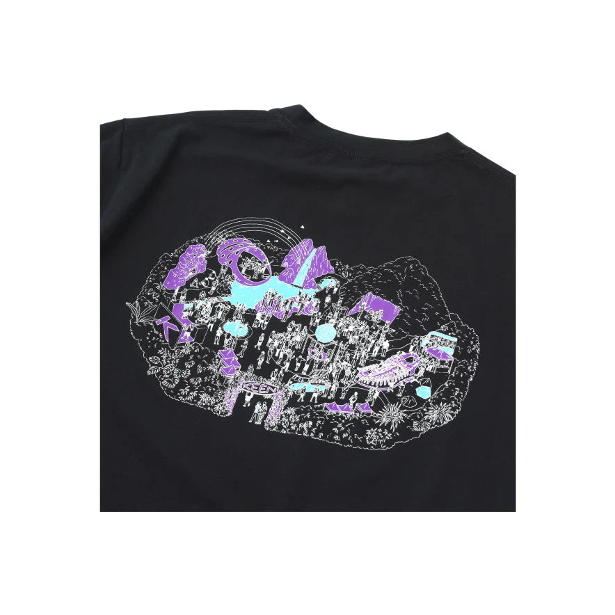 KEEN HARVEST PARK TEE BLACK