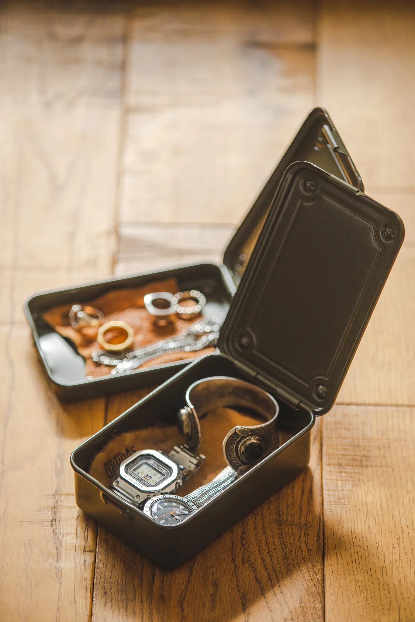 TOYO TRUNK SHAPE TOOLBOX T-150 MG MOSS GREEN