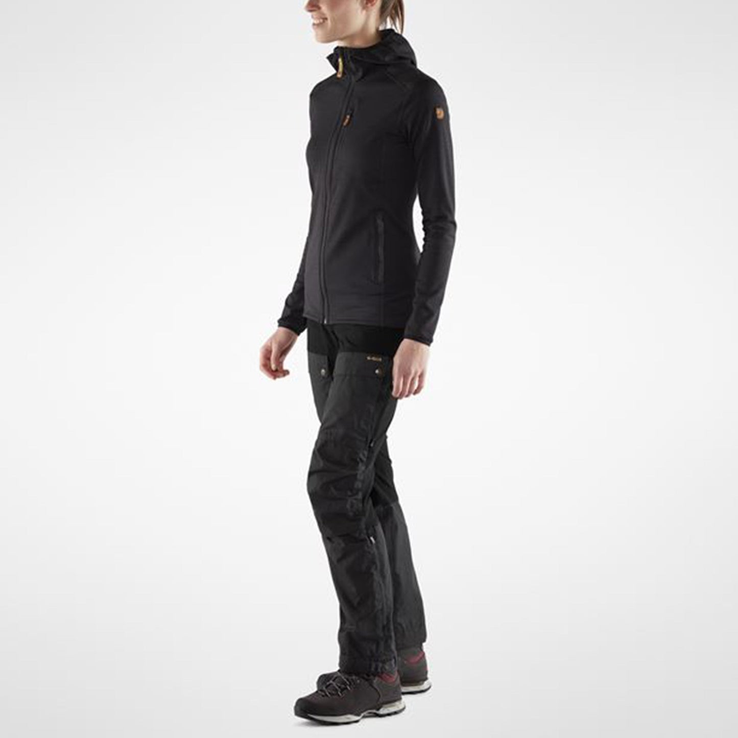 Black Keb Trousers Curved W Short