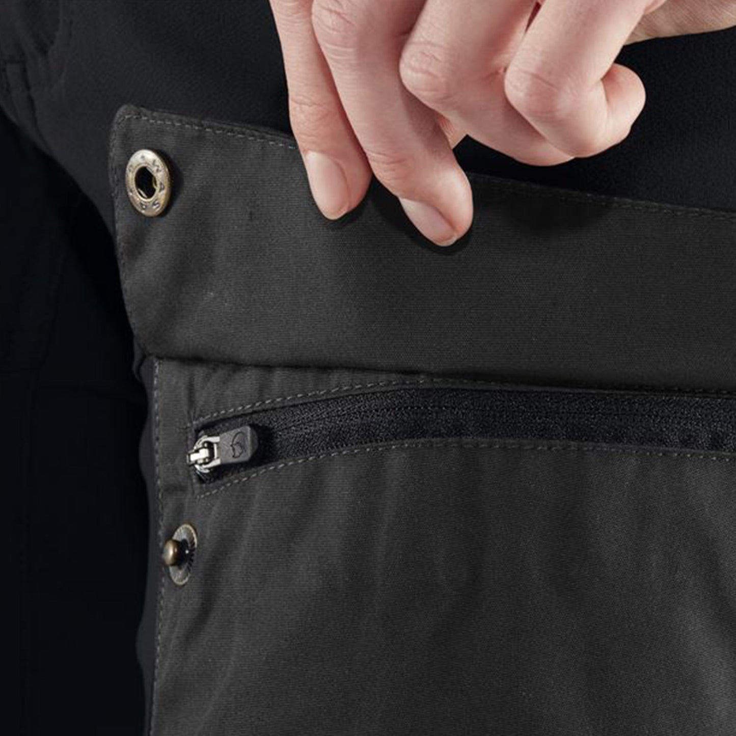 Black Keb Trousers Curved W Short