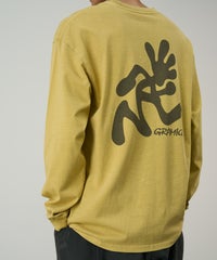 GRAMICCI RUNNING MAN L/S TEE PIGMENT DYED SULPHUR PIGMENT