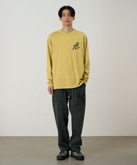 GRAMICCI RUNNING MAN L/S TEE PIGMENT DYED SULPHUR PIGMENT