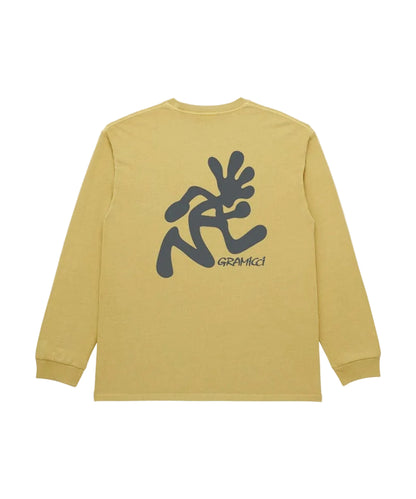 GRAMICCI RUNNING MAN L/S TEE PIGMENT DYED SULPHUR PIGMENT