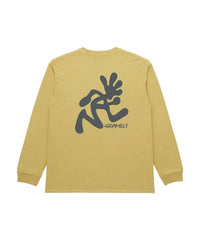 GRAMICCI RUNNING MAN L/S TEE PIGMENT DYED SULPHUR PIGMENT