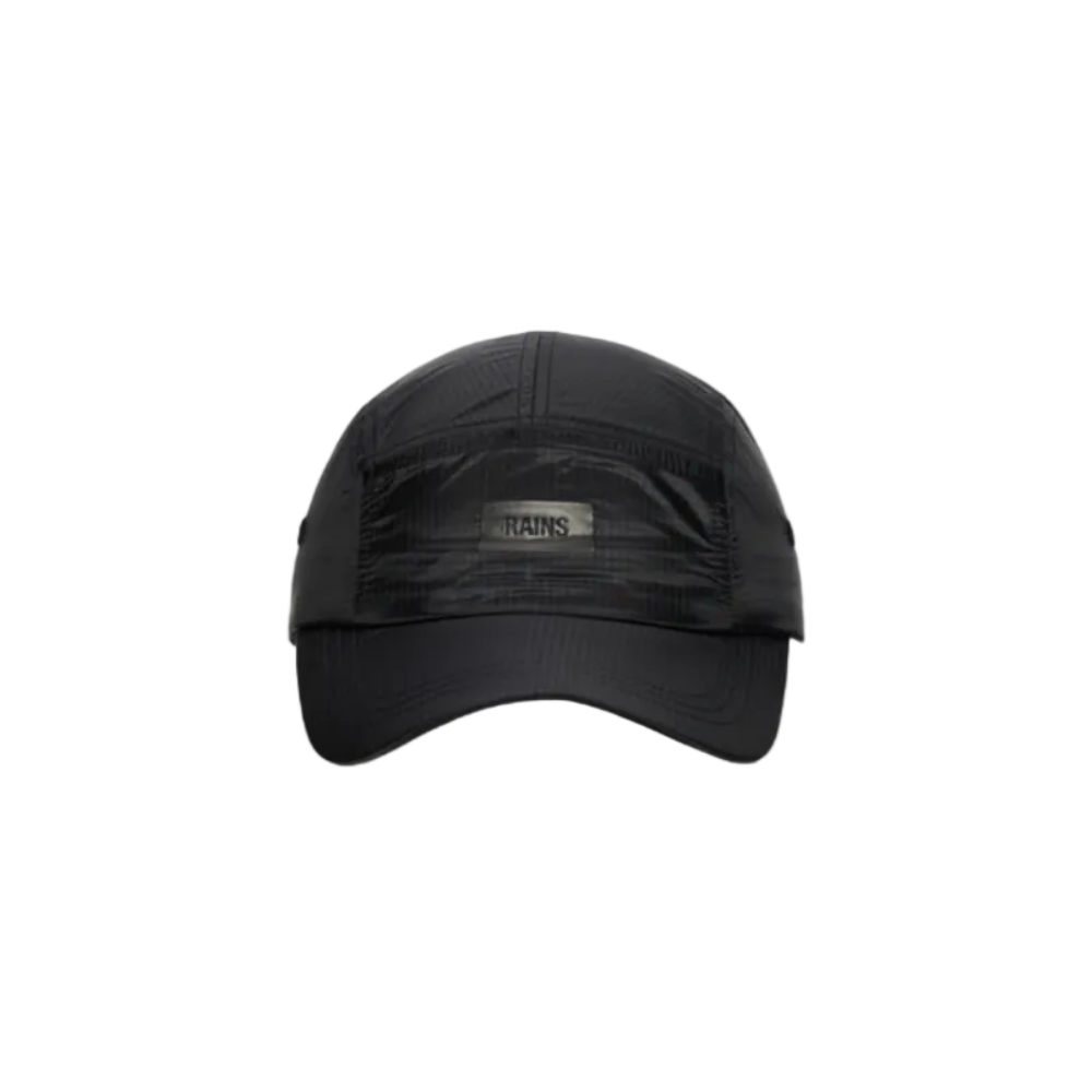 RAINS 5 PANEL RIPSTOP CAP W1 BLACK