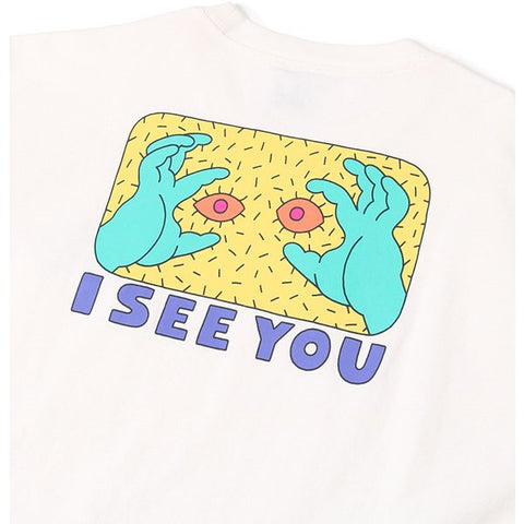 CHUMS SAYORI WADA OVERSIZED L/S I SEE YOU T-SHIRT