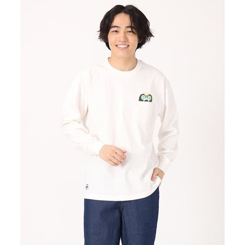 CHUMS SAYORI WADA OVERSIZED L/S I SEE YOU T-SHIRT