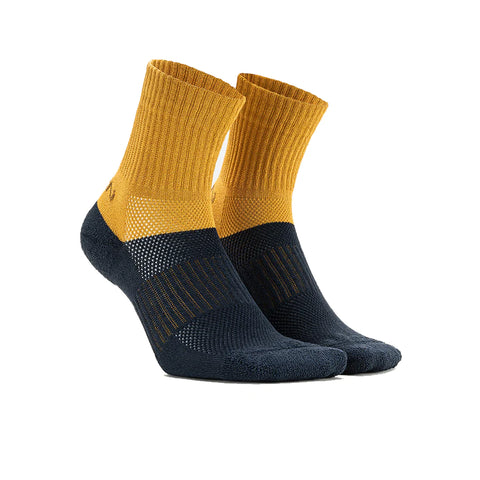 KEEN WA-SHI SOCKS QUARTER - MUSTARD/NAVY