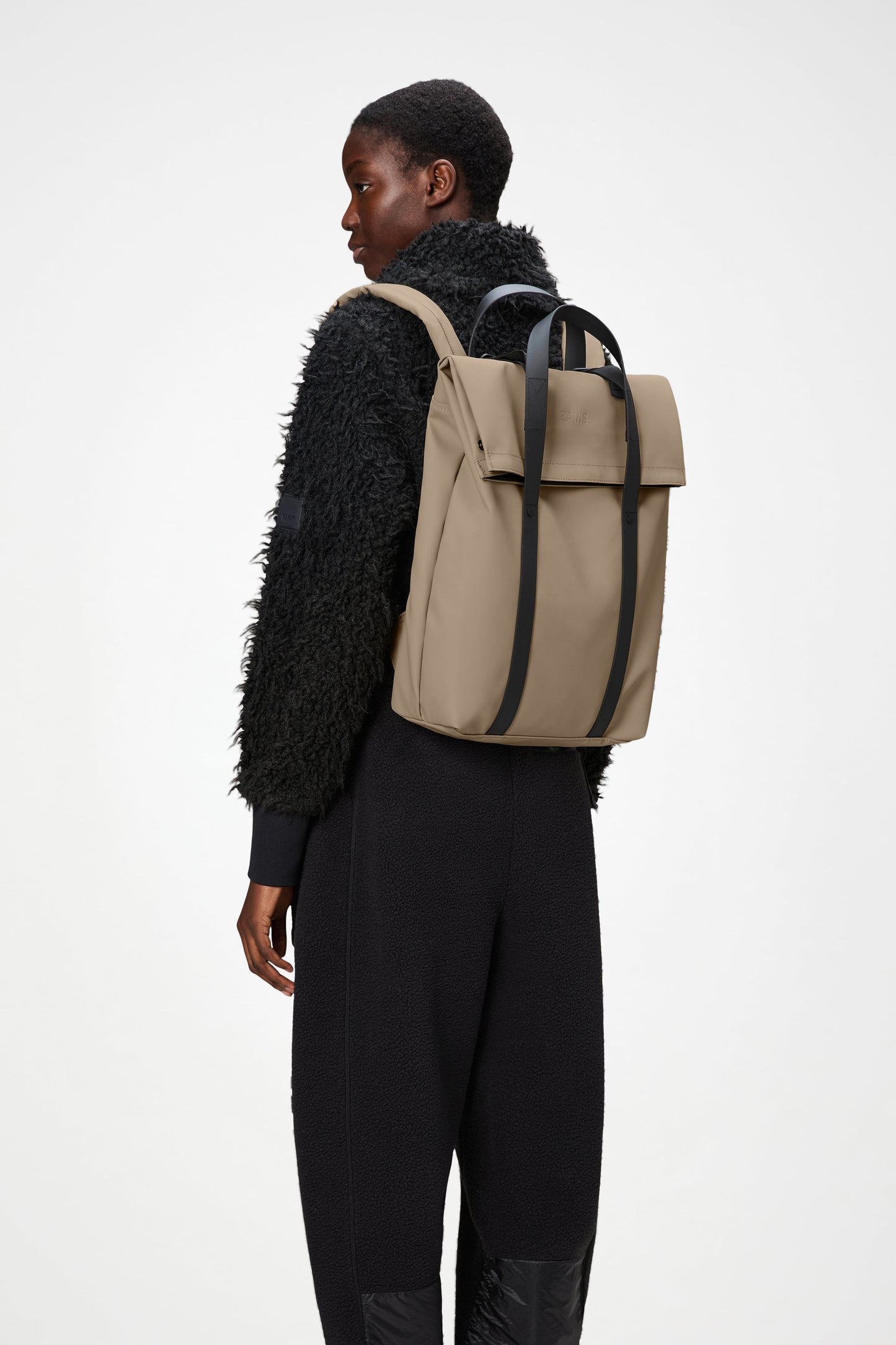 RAINS 2 WAY TOTE BACKPACK W3 BEIGE