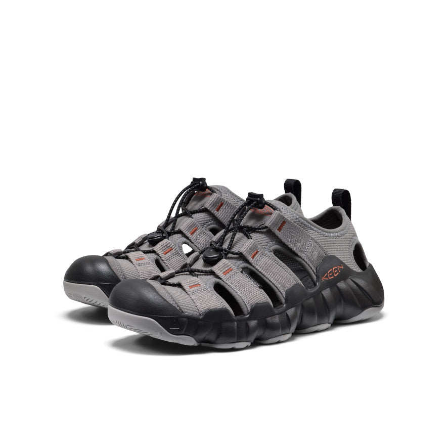 KEEN MEN'S HYPERPORT H2 SANDAL - STEEL GREY/BURNT BRICK
