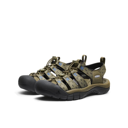KEEN X ÉTUDES STUDIO MEN'S NEWPORT RETRO - BURNT OLIVE/BLACK