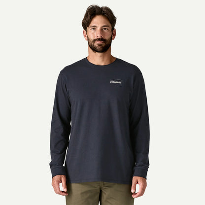 PATAGONIA M'S L/S CASTING LOGO RESPONSIBILI-TEE - SMOLDER BLUE