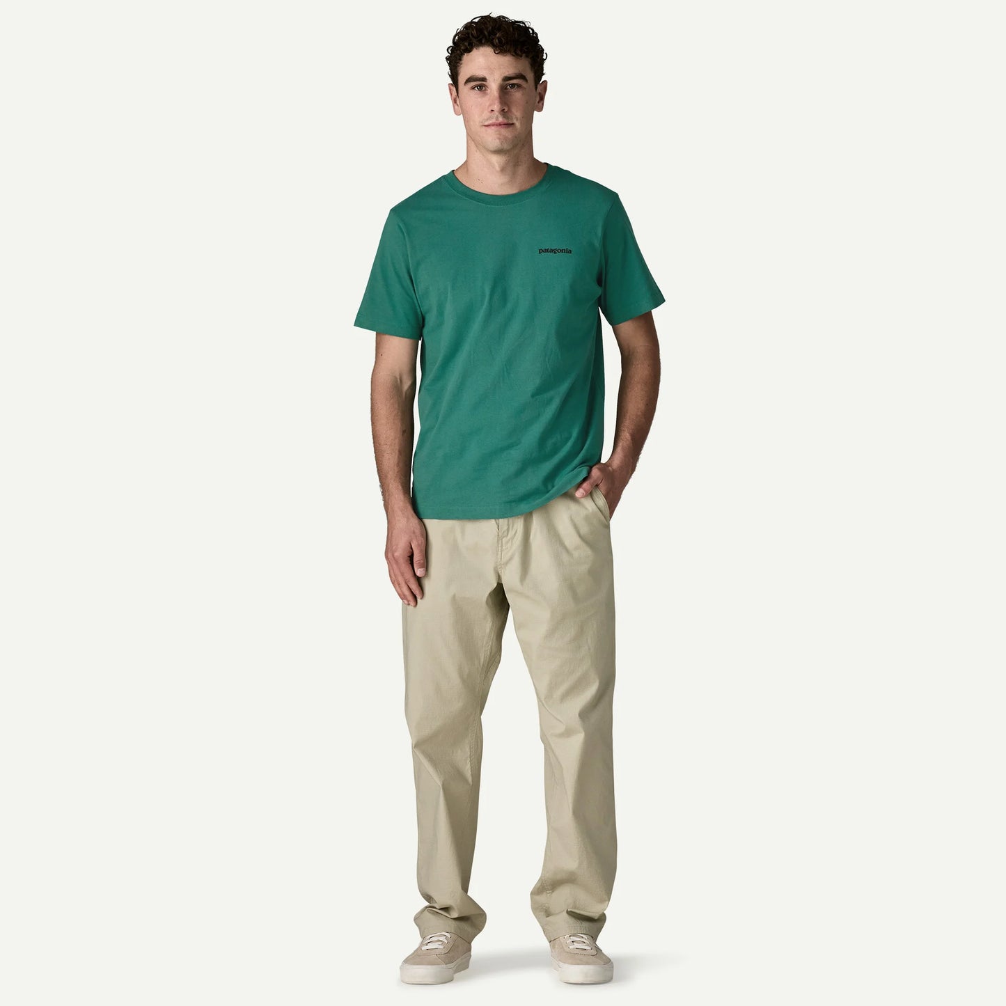 PATAGONIA M'S P-6 LOGO T-SHIRT - UNDYED NATURAL