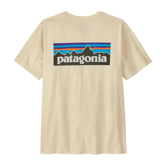 PATAGONIA M'S P-6 LOGO T-SHIRT - UNDYED NATURAL
