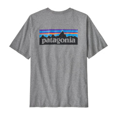 PATAGONIA M'S P-6 LOGO RESPONSIBILI-TEE - GRAVEL HEATHER