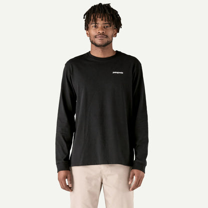 PATAGONIA M'S L/S P-6 LOGO RESPONSIBILI-TEE - BLACK