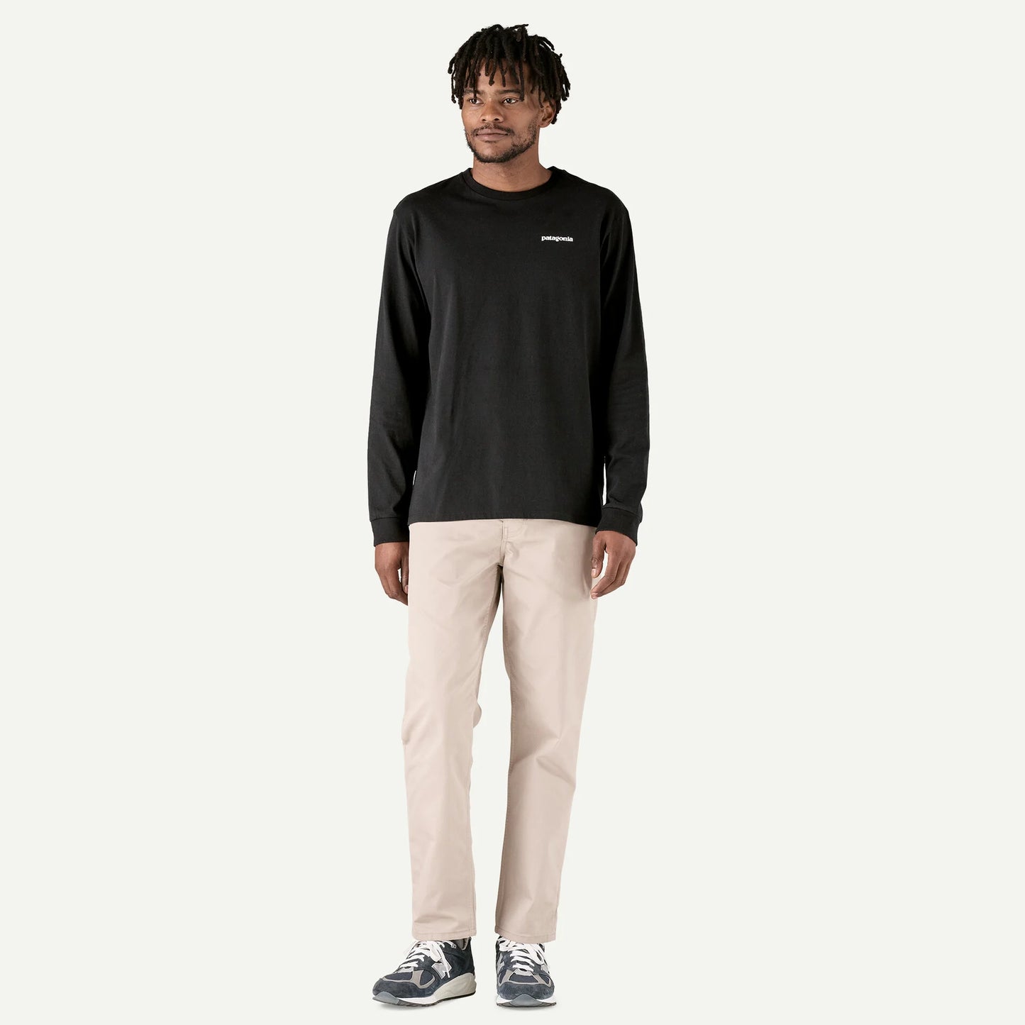 PATAGONIA M'S L/S P-6 LOGO RESPONSIBILI-TEE - BLACK