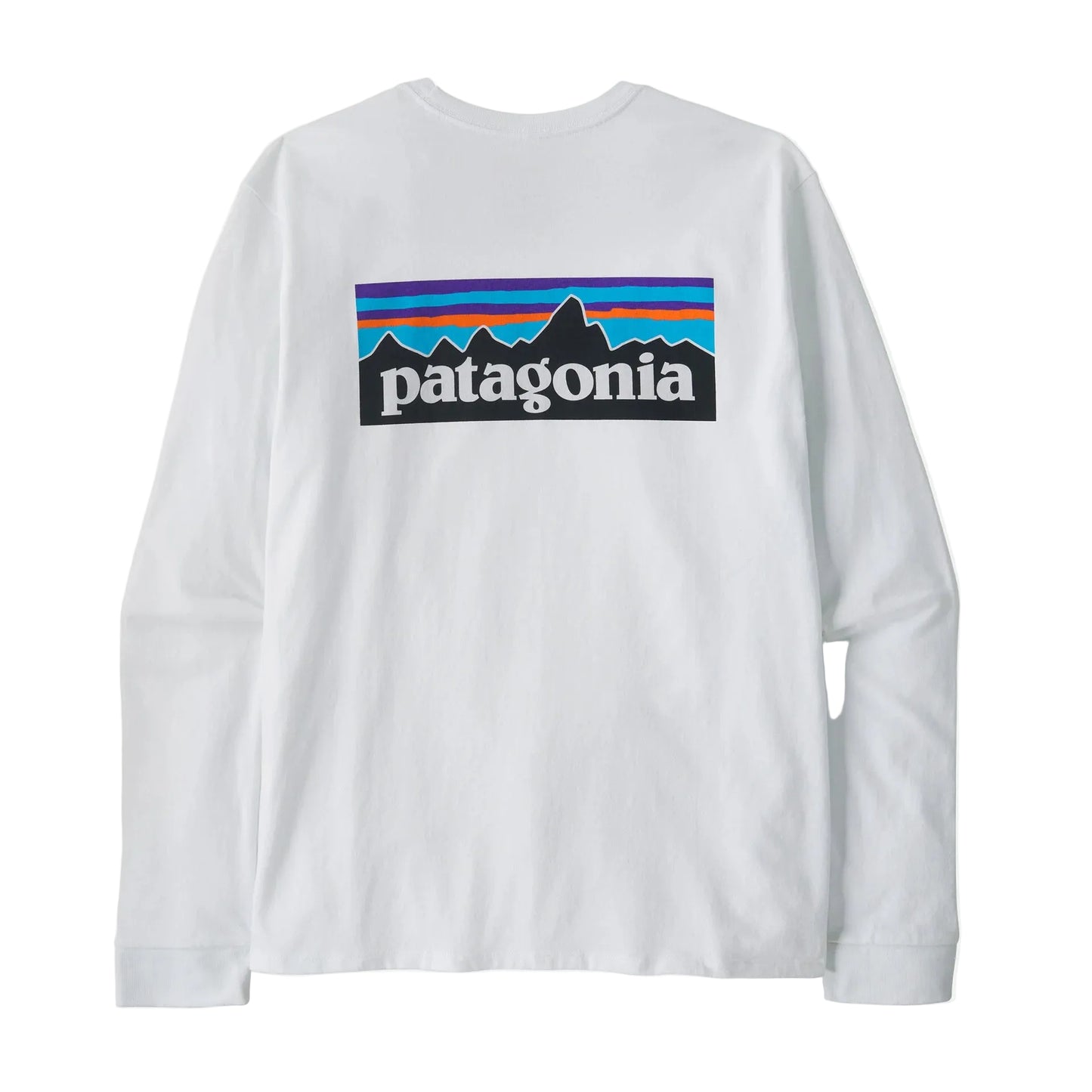PATAGONIA M'S L/S P-6 LOGO RESPONSIBILI-TEE - WHITE