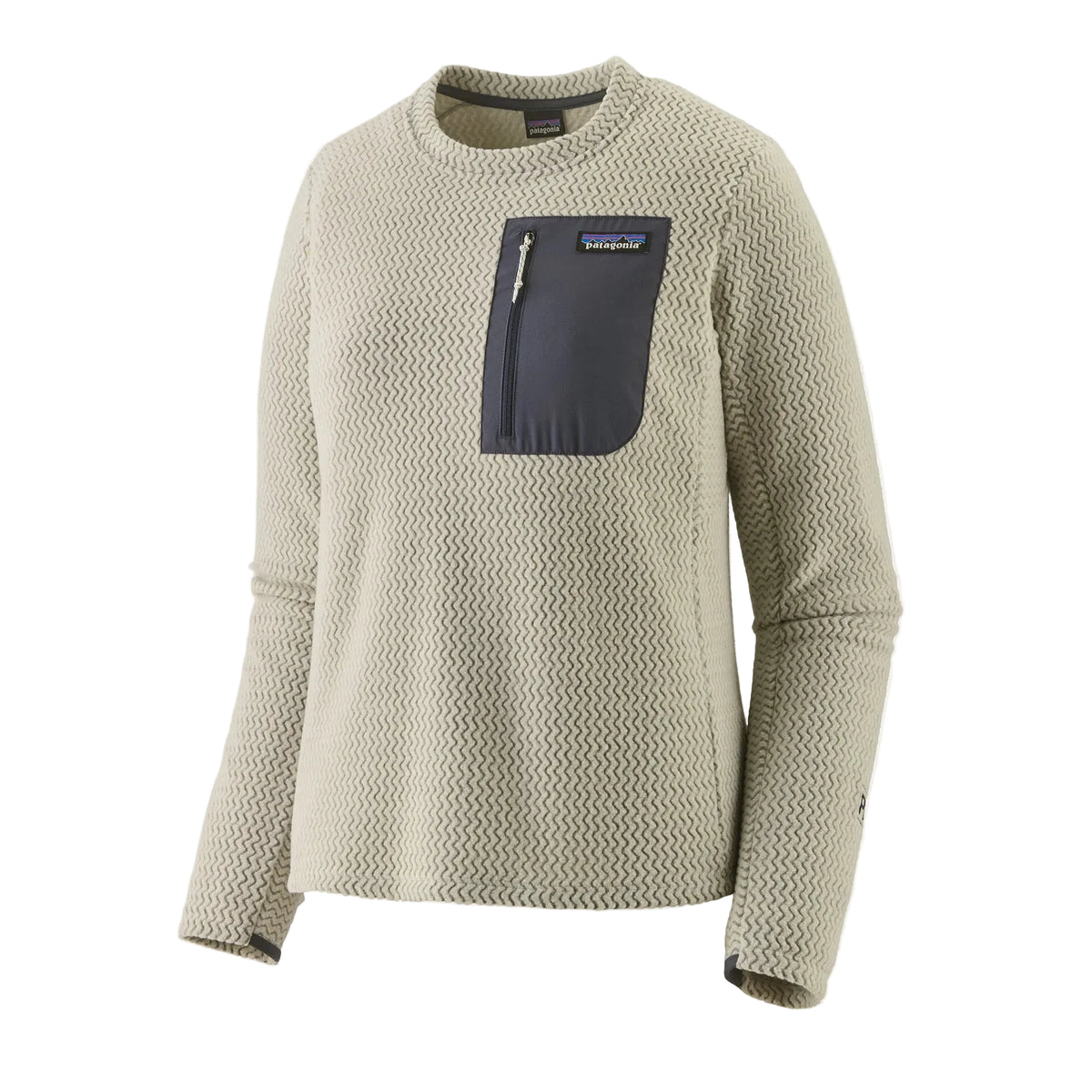 PATAGONIA W'S R1 AIR CREW - WOOL WHITE