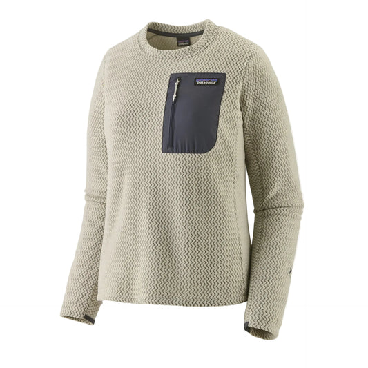 PATAGONIA W'S R1 AIR CREW - WOOL WHITE