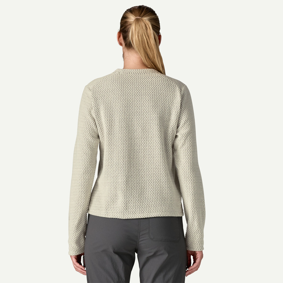 PATAGONIA W'S R1 AIR CREW - WOOL WHITE