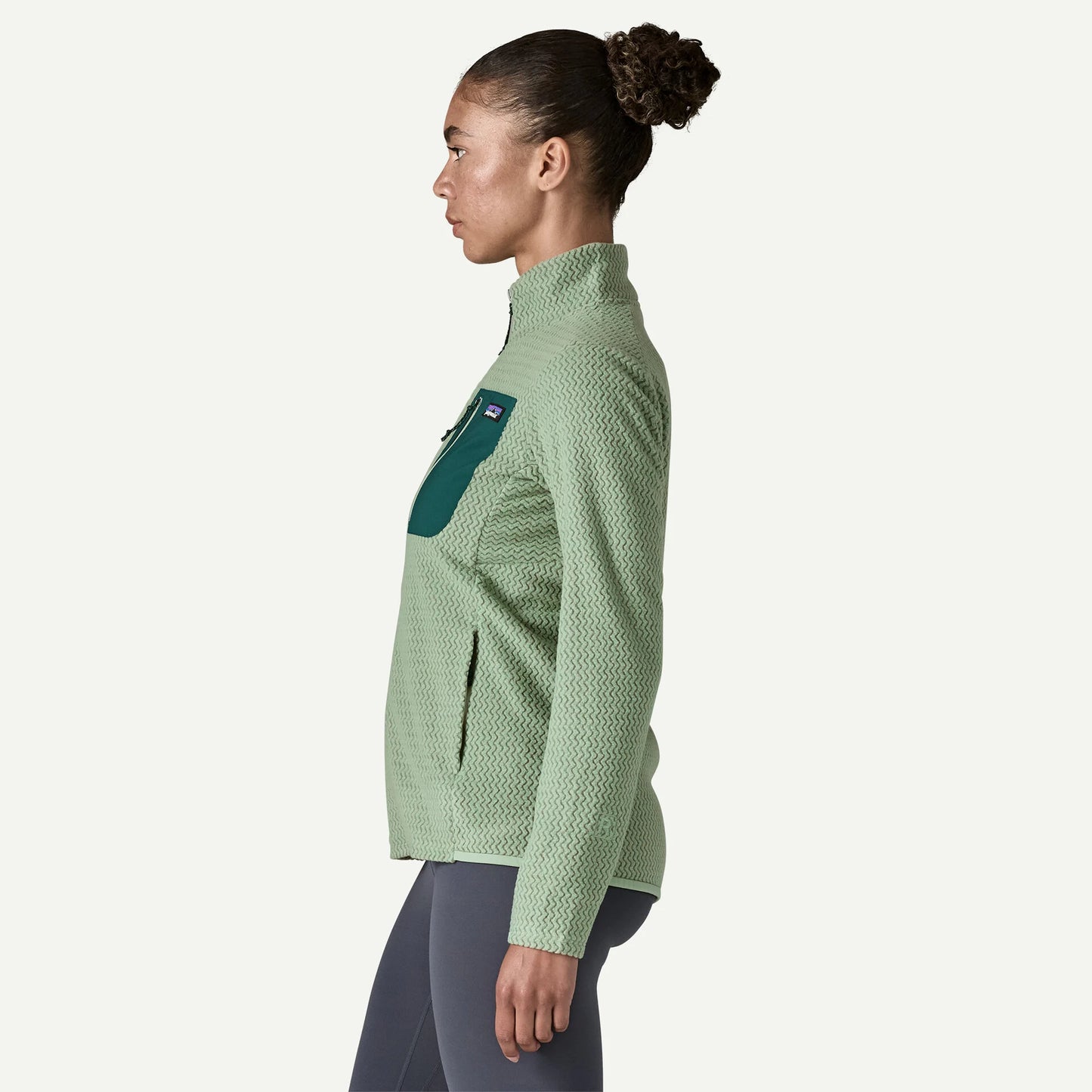 PATAGONIA W'S R1 AIR JKT - ELLWOOD GREEN