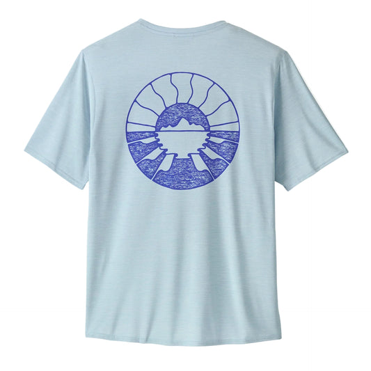 PATAGONIA M'S CAP COOL DAILY GRAPHIC SHIRT WATERS - FORGOTTEN ISLAND: FLECK BLUE