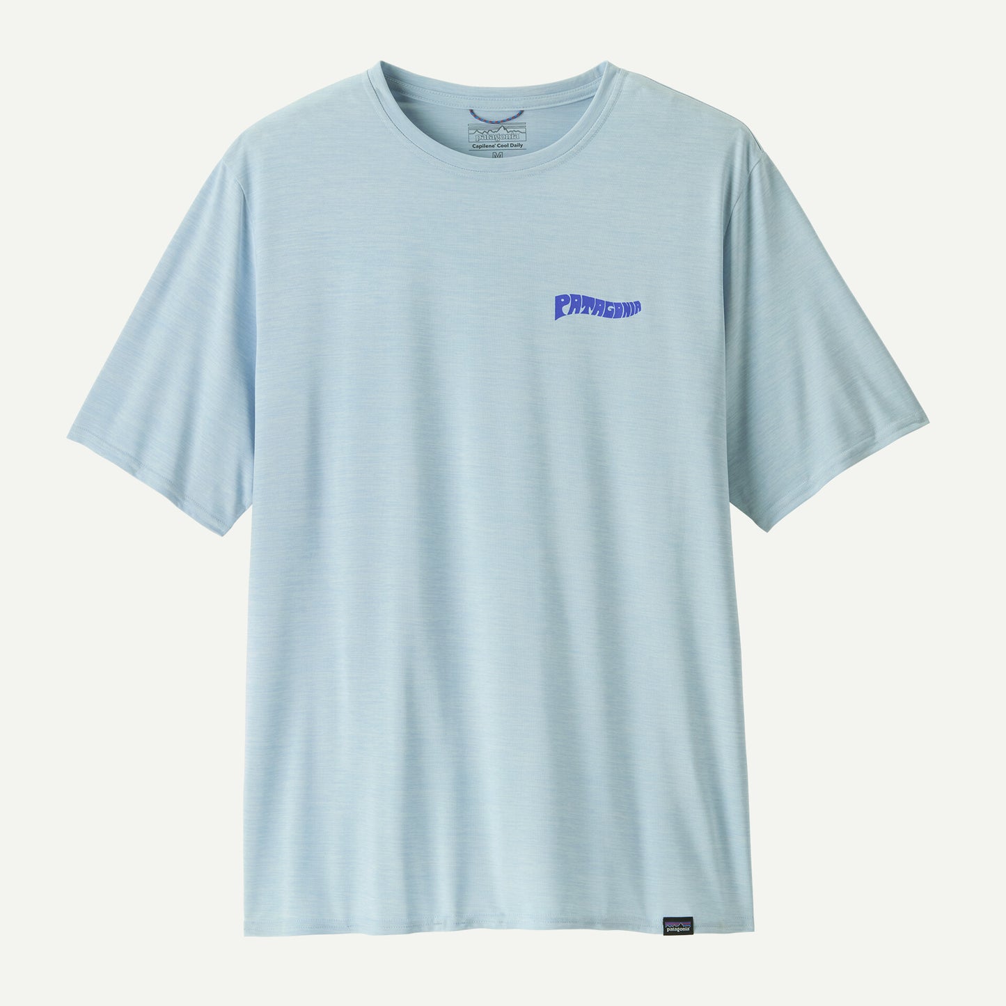 PATAGONIA M'S CAP COOL DAILY GRAPHIC SHIRT WATERS - FORGOTTEN ISLAND: FLECK BLUE