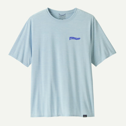 PATAGONIA M'S CAP COOL DAILY GRAPHIC SHIRT WATERS - FORGOTTEN ISLAND: FLECK BLUE