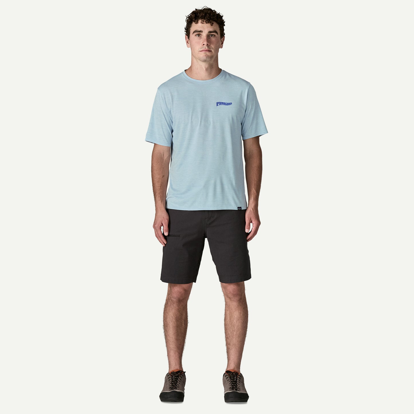 PATAGONIA M'S CAP COOL DAILY GRAPHIC SHIRT WATERS - FORGOTTEN ISLAND: FLECK BLUE
