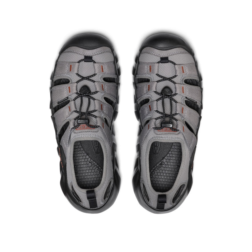 KEEN MEN'S HYPERPORT H2 SANDAL - STEEL GREY/BURNT BRICK