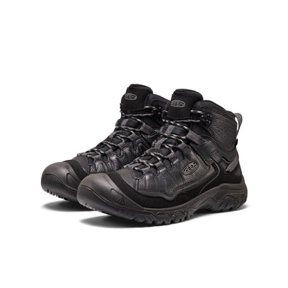 KEEN MEN'S TARGHEE IV MID WP - TUMBLED BLACK